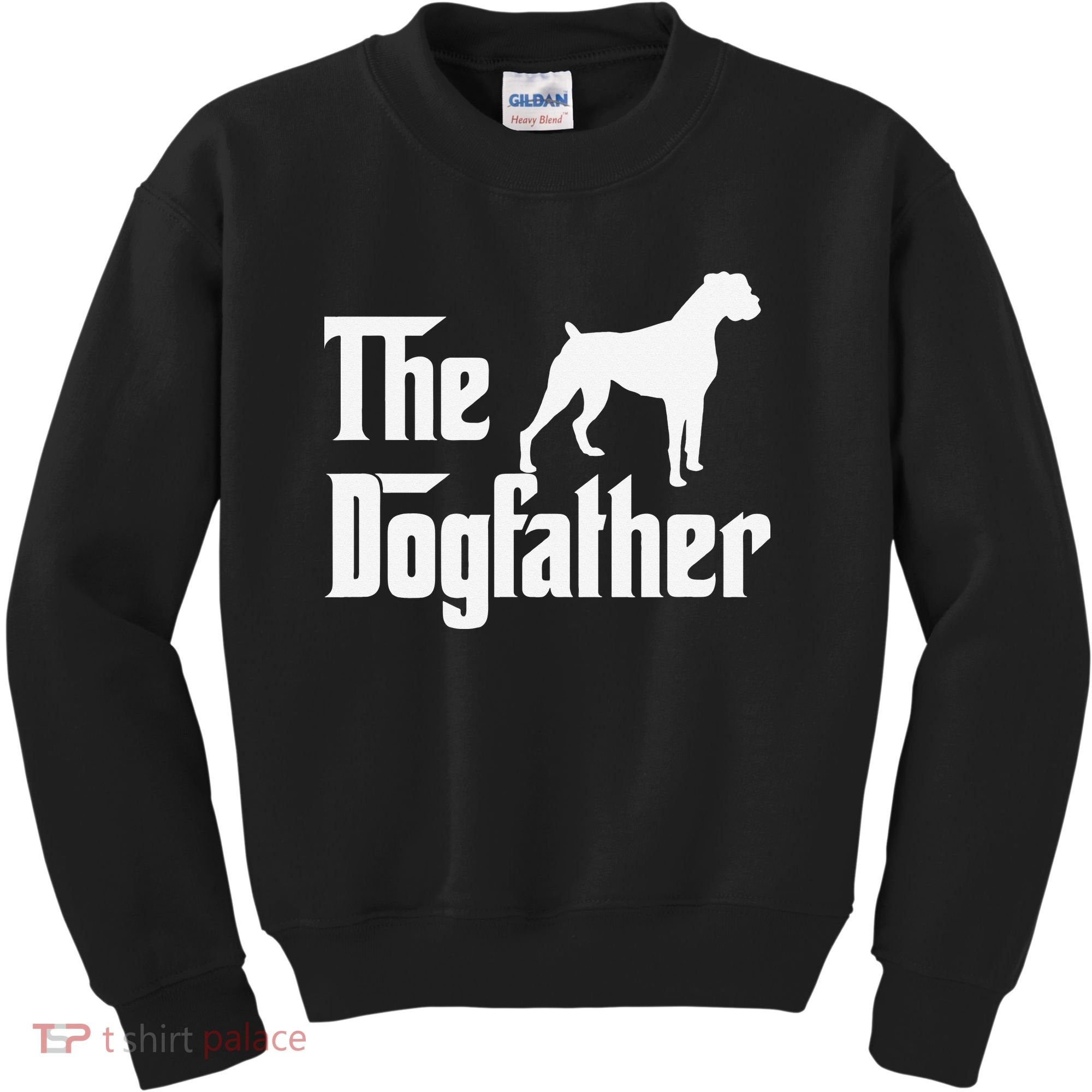 The Dogfather Boxer Dog Lover Dad Kids Sweatshirt