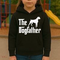 The Dogfather Boxer Dog Lover Dad Kids Hoodie thumb 3