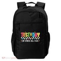 Testing Day Bruh No Stress All Flex Teacher Student Backpack thumb 0