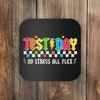 Testing Day Bruh No Stress All Flex Teacher Student Coaster thumb 0