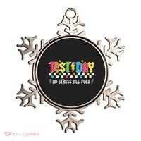 Testing Day Bruh No Stress All Flex Teacher Student Ornament thumb 0