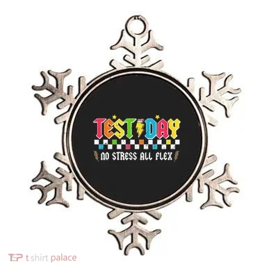 Testing Day Bruh No Stress All Flex Teacher Student Ornament