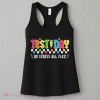 Testing Day Bruh No Stress All Flex Teacher Student Women's Tank Top thumb 3