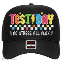 Testing Day Bruh No Stress All Flex Teacher Student Hat thumb 0