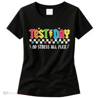 Testing Day Bruh No Stress All Flex Teacher Student Women's T-Shirt thumb 0