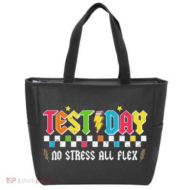 Testing Day Bruh No Stress All Flex Teacher Student Tote Bag