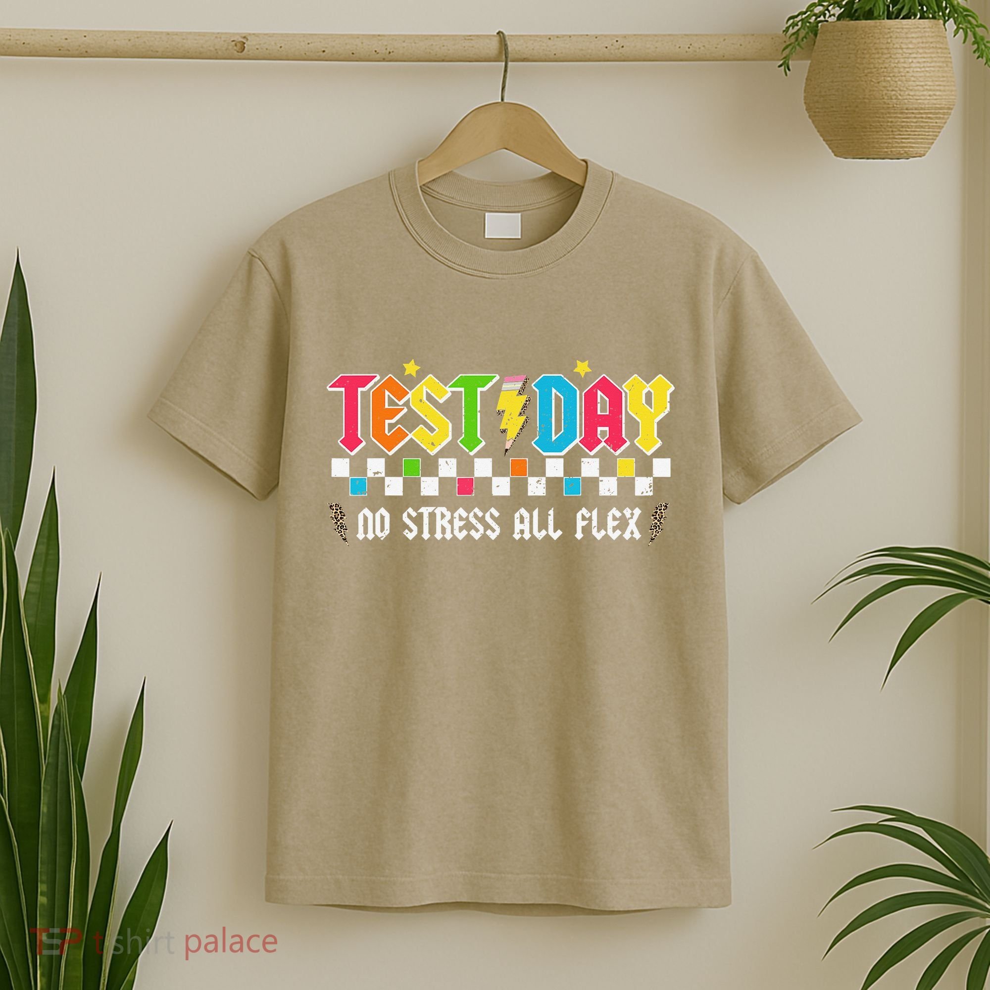 Testing Day Bruh No Stress All Flex Teacher Student T-Shirt