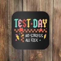 Testing Day Bruh No Stress All Flex Teacher Student Coaster thumb 0
