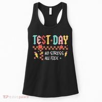 Testing Day Bruh No Stress All Flex Teacher Student Women's Tank Top thumb 0