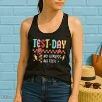 Testing Day Bruh No Stress All Flex Teacher Student Women's Tank Top thumb 2