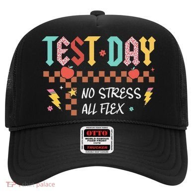 Testing Day Bruh No Stress All Flex Teacher Student Hat