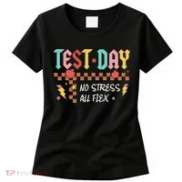 Testing Day Bruh No Stress All Flex Teacher Student Women's T-Shirt thumb 0
