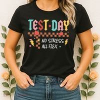 Testing Day Bruh No Stress All Flex Teacher Student Women's T-Shirt thumb 2