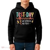 Testing Day Bruh No Stress All Flex Teacher Student Kids Hoodie thumb 4
