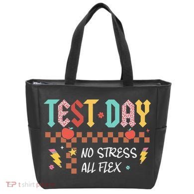 Testing Day Bruh No Stress All Flex Teacher Student Tote Bag