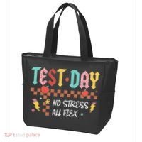 Testing Day Bruh No Stress All Flex Teacher Student Tote Bag thumb 3