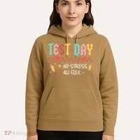 Testing Day Bruh No Stress All Flex Teacher Student Hoodie thumb 5