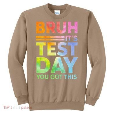 Testing Day Bruh Its Test Day You Got This Teacher Student Sweatshirt