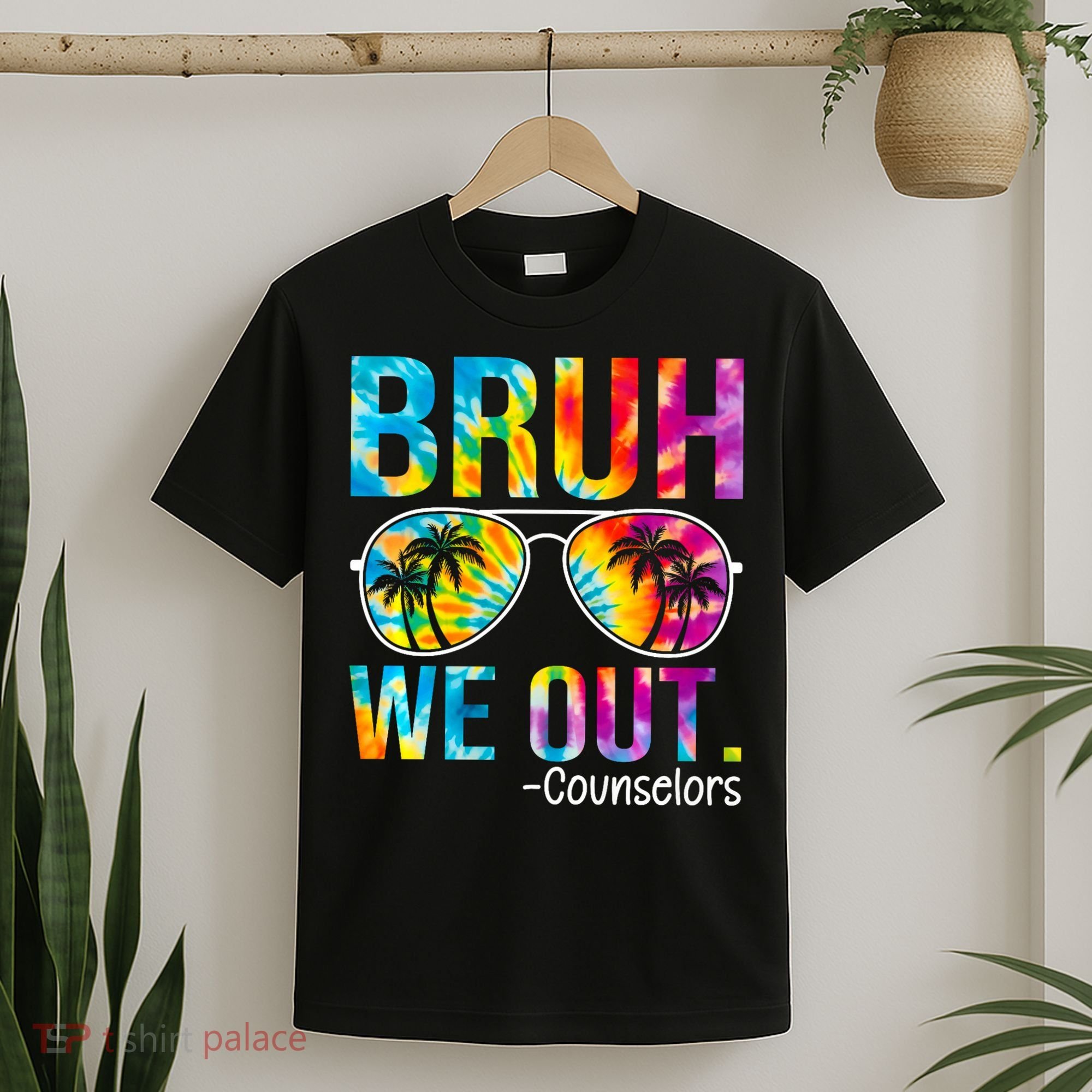 Tie Dye Bruh We Out Counselors Last Day Of School T-Shirt