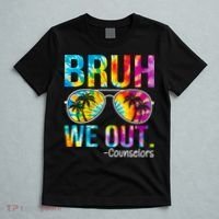 Tie Dye Bruh We Out Counselors Last Day Of School T-Shirt thumb 5