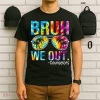 Tie Dye Bruh We Out Counselors Last Day Of School T-Shirt thumb 6