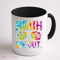 Tie Dye Bruh We Out Counselors Last Day Of School Coffee Mug thumb 1