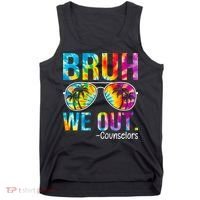 Tie Dye Bruh We Out Counselors Last Day Of School Tank Top thumb 0
