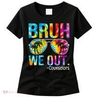 Tie Dye Bruh We Out Counselors Last Day Of School Women's T-Shirt thumb 0