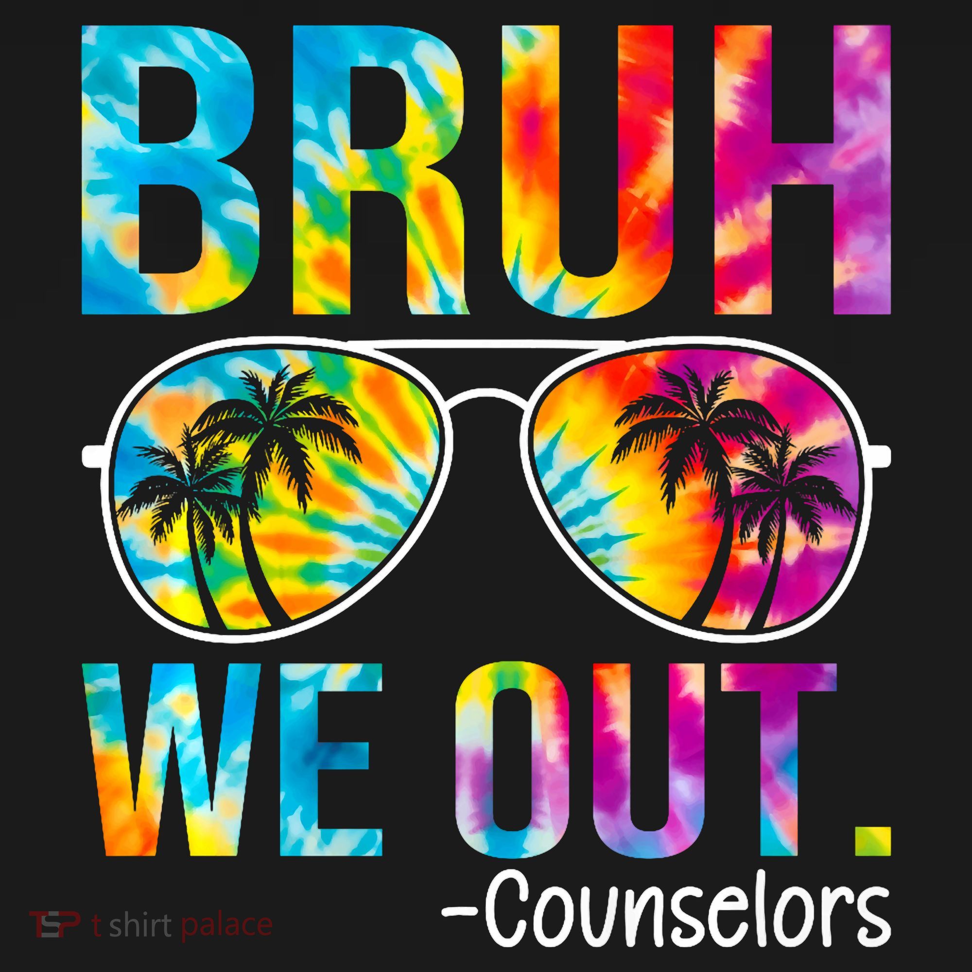 Tie Dye Bruh We Out Counselors Last Day Of School Kids Sweatshirt