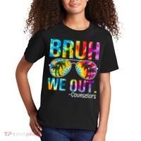 Tie Dye Bruh We Out Counselors Last Day Of School Kids T-Shirt thumb 2