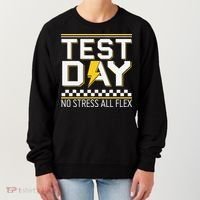 Testing Day Bruh No Stress All Flex Teacher Student Women's Sweatshirt thumb 0