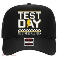Testing Day Bruh No Stress All Flex Teacher Student Hat thumb 0