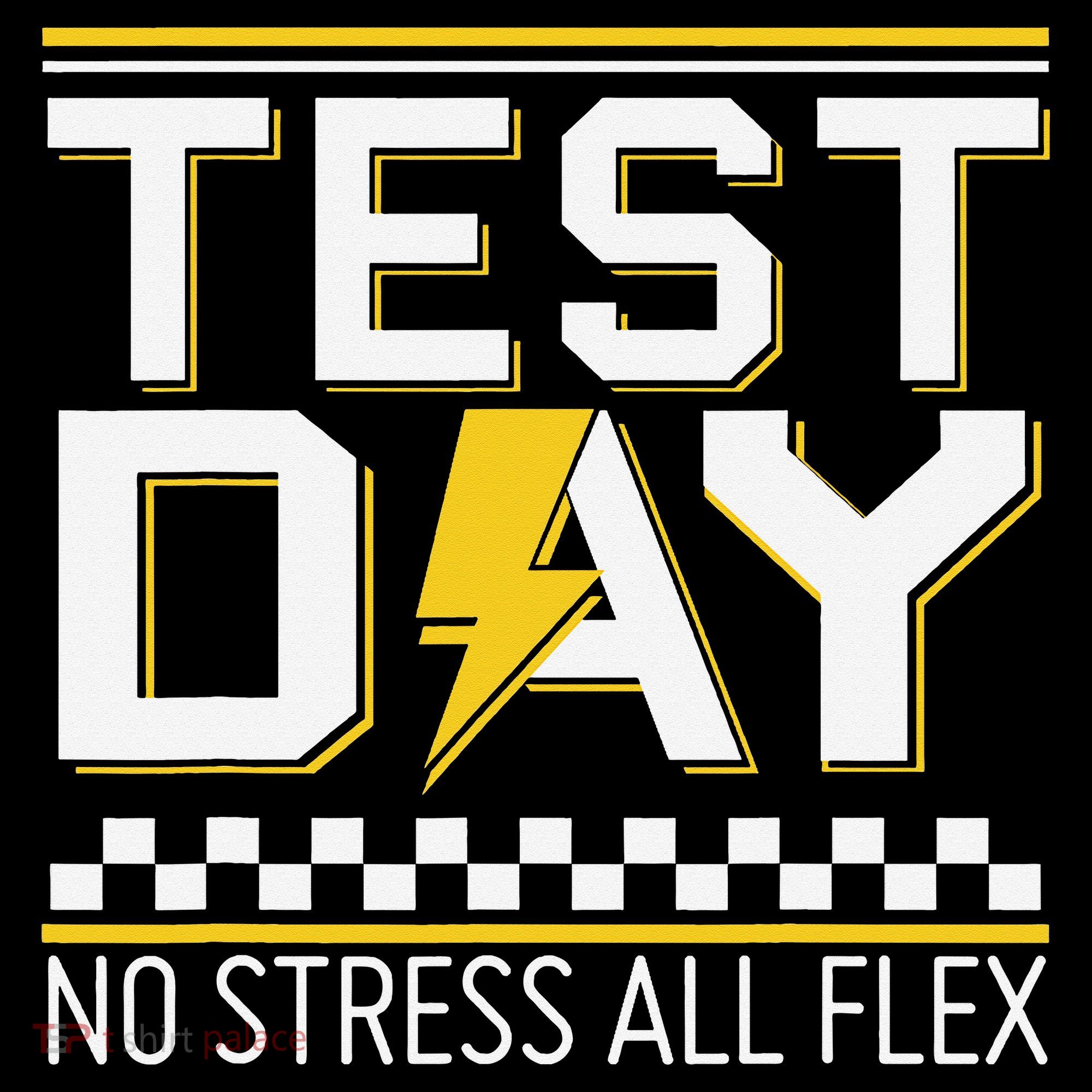 Testing Day Bruh No Stress All Flex Teacher Student Tank Top
