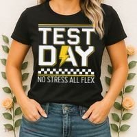Testing Day Bruh No Stress All Flex Teacher Student Women's T-Shirt thumb 2