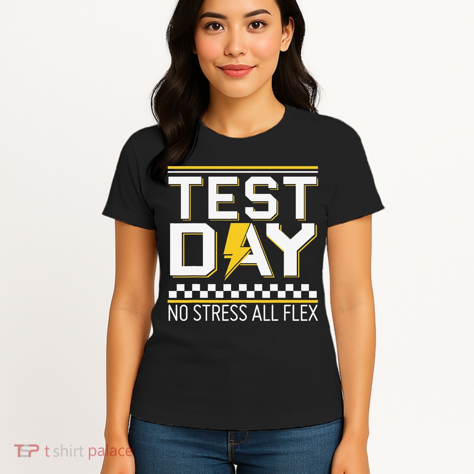Testing Day Bruh No Stress All Flex Teacher Student Women's T-Shirt