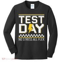 Testing Day Bruh No Stress All Flex Teacher Student Kids Long Sleeve Shirt thumb 0