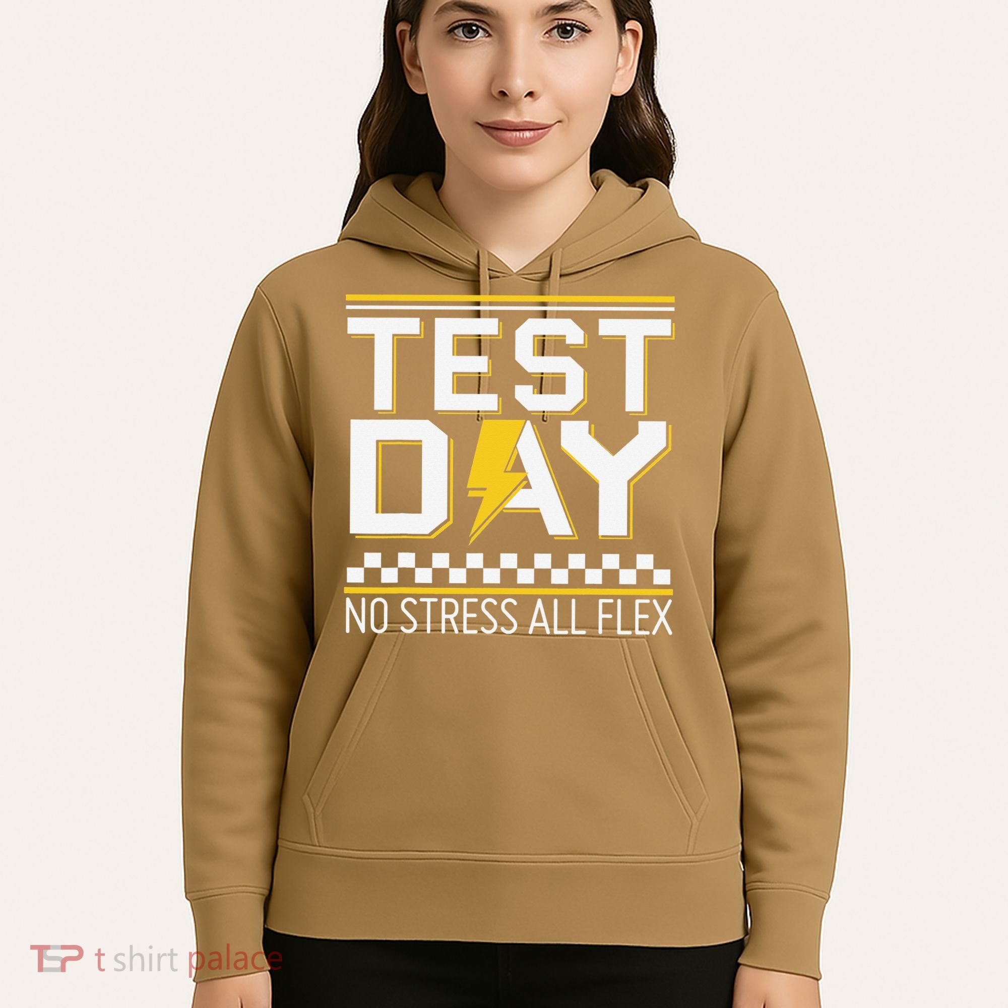 Testing Day Bruh No Stress All Flex Teacher Student Hoodie