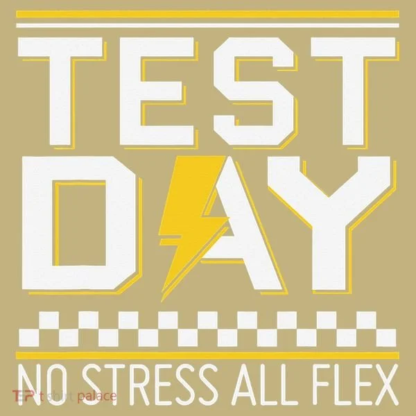 Testing Day Bruh No Stress All Flex Teacher Student Hoodie
