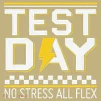 Testing Day Bruh No Stress All Flex Teacher Student Sweatshirt thumb 2