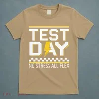 Testing Day Bruh No Stress All Flex Teacher Student T-Shirt thumb 5