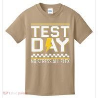 Testing Day Bruh No Stress All Flex Teacher Student Kids T-Shirt thumb 0
