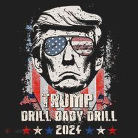 Trump Drill Baby Drill American Flag Women's Sweatshirt thumb 2