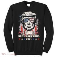 Trump Drill Baby Drill American Flag Sweatshirt thumb 0