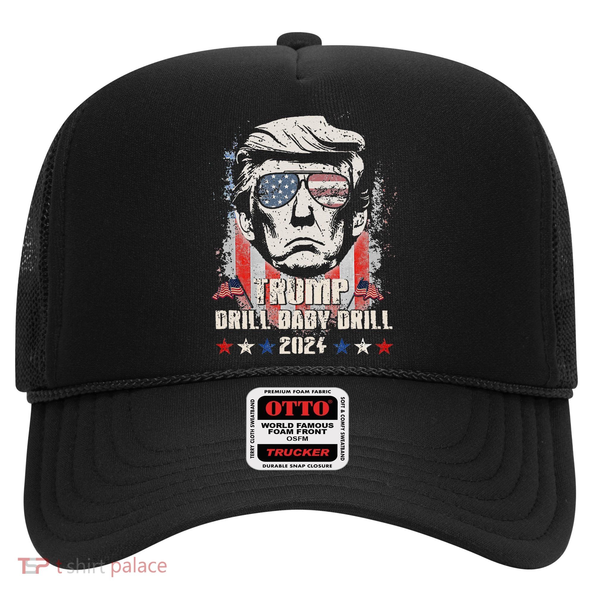 Trump Drill Baby Drill American Flag Hat