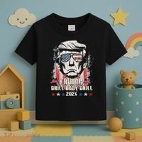 Trump Drill Baby Drill American Flag Toddler T-Shirt thumb 3