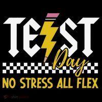 Testing Day Bruh No Stress All Flex Teacher Student Backpack thumb 2