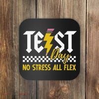 Testing Day Bruh No Stress All Flex Teacher Student Coaster thumb 0