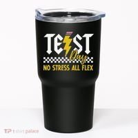 Testing Day Bruh No Stress All Flex Teacher Student Tumbler thumb 0