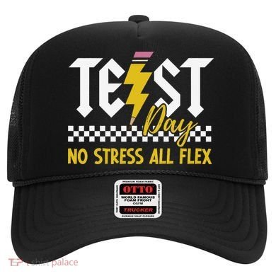 Testing Day Bruh No Stress All Flex Teacher Student Hat