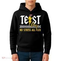 Testing Day Bruh No Stress All Flex Teacher Student Kids Hoodie thumb 4